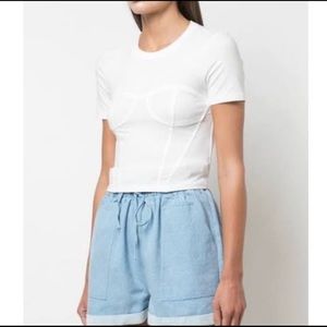 Opening Ceremony x Callipygian white corset top